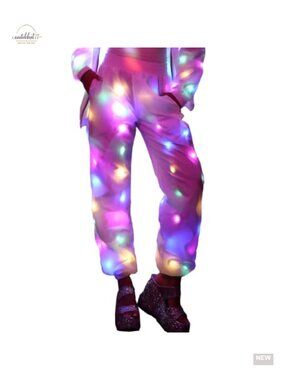 Unisex LED Light Up Sparkle Party Pants Music Halloween Costume